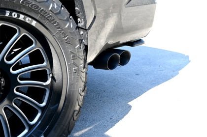 Gibson Performance - Gibson 2022 Toyota Tundra 3.5L - T V6 5.5ft bed 2.5in Cat - Back Dual Sport Exhaust - Black Elite - Panda Motorworks