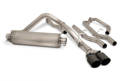 Gibson Performance - Gibson 2022 Toyota Tundra 3.5L - T V6 5.5ft bed 2.5in Cat - Back Dual Sport Exhaust - Black Elite - Panda Motorworks