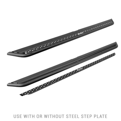 Go Rhino - Dominator Xtreme DSS Side Steps with Mounting Brackets Kit - Textured Black (2 Door) - Complete Kit