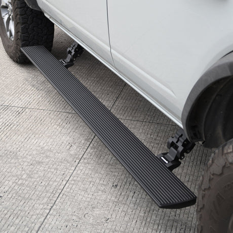 Go Rhino - Go Rhino 21 - 23 Ford Bronco 4dr E - BOARD E1 Electric Running Board Kit (No Drill) - Textured Black - Panda Motorworks
