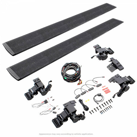 Go Rhino - Go Rhino 21 - 23 Ford Bronco E - BOARD E1 Electric Running Board Kit (No Drill) - Bedliner Coating - Panda Motorworks