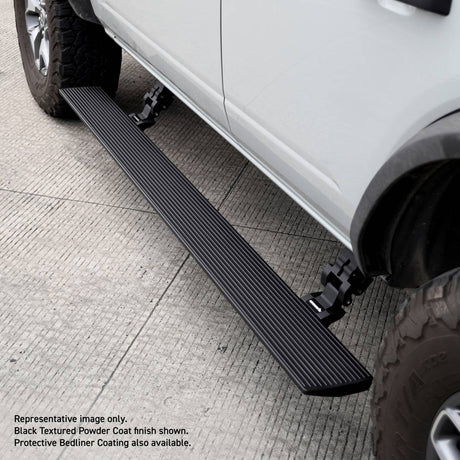 Go Rhino - Go Rhino 21 - 23 Ford Bronco E - BOARD E1 Electric Running Board Kit (No Drill) - Bedliner Coating - Panda Motorworks