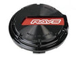 Gram Light - Gram Lights 57CR/57DR Center Caps - Black/Red - Panda Motorworks