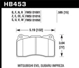 Hawk Performance - Hawk 03 - 06 Evo / 04 - 09 STi / 09 - 10 Genesis Coupe (Track Only) / 2010 Camaro SS DTC - 30 Race Front Bra