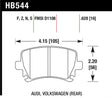 Hawk Performance - Hawk 06 Audi A6 Quattro Avant / 06 - 09 A6 Quattro HP+ Rear Brake Pads