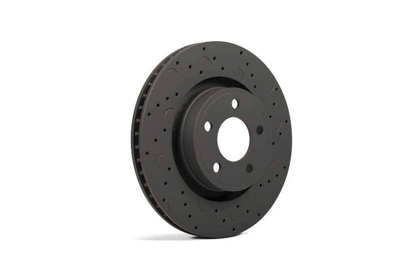 Hawk Performance - Hawk Talon 2010 Audi A3 Base Drilled and Slotted Front Brake Rotor Set