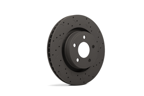Hawk Performance - Hawk Talon 2010 Audi A3 Base Drilled and Slotted Front Brake Rotor Set