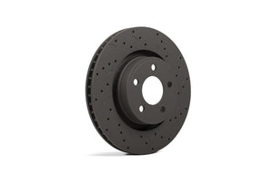 Hawk Performance - Hawk Talon 2010 Audi A3 Base Drilled and Slotted Front Brake Rotor Set