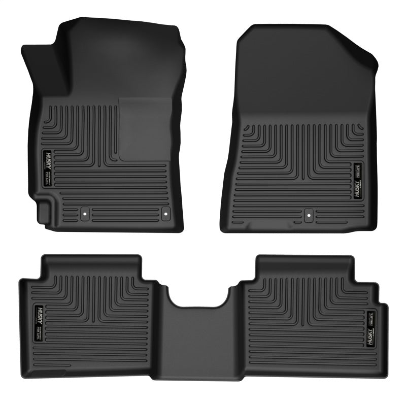 Husky Liners - Husky Liners 19 - 23 Kia Forte WeatherBeater Front & 2nd Seat Floor Liners - Black - Panda Motorworks