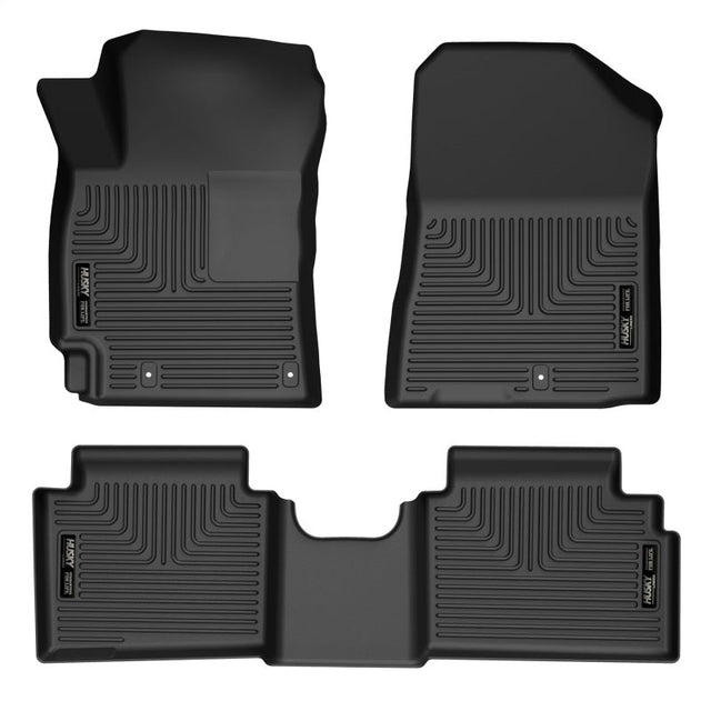 Husky Liners - Husky Liners 19 - 23 Kia Forte WeatherBeater Front & 2nd Seat Floor Liners - Black - Panda Motorworks