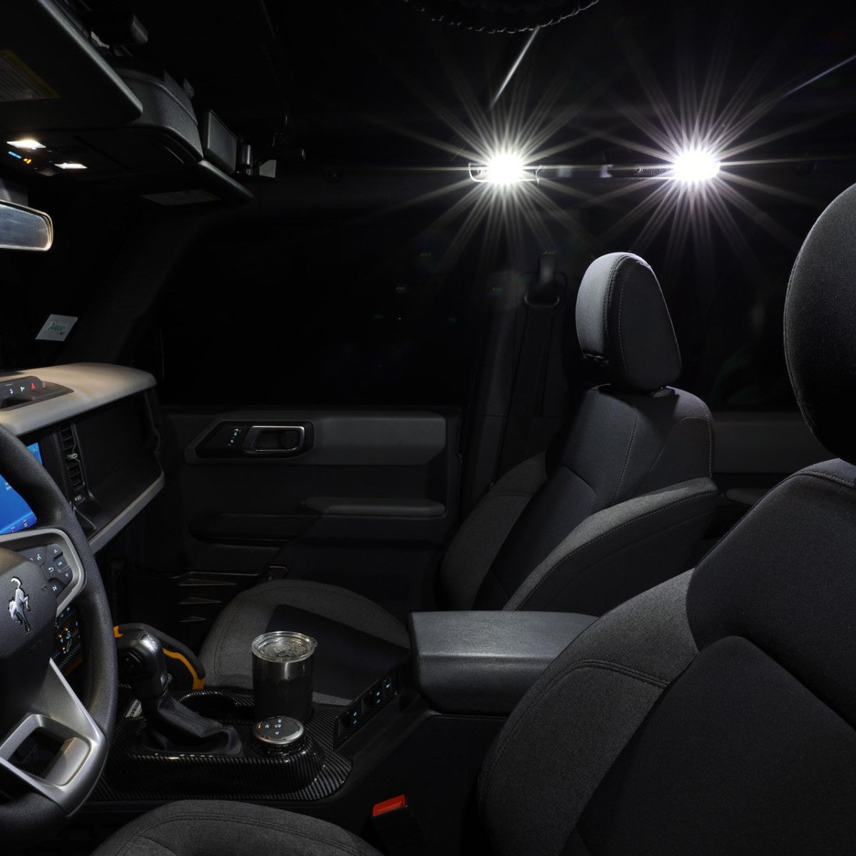 IAG Performance - IAG 4PC Interior LED Dome Light Kit with Harness For 2021+ Ford Bronco - Panda Motorworks