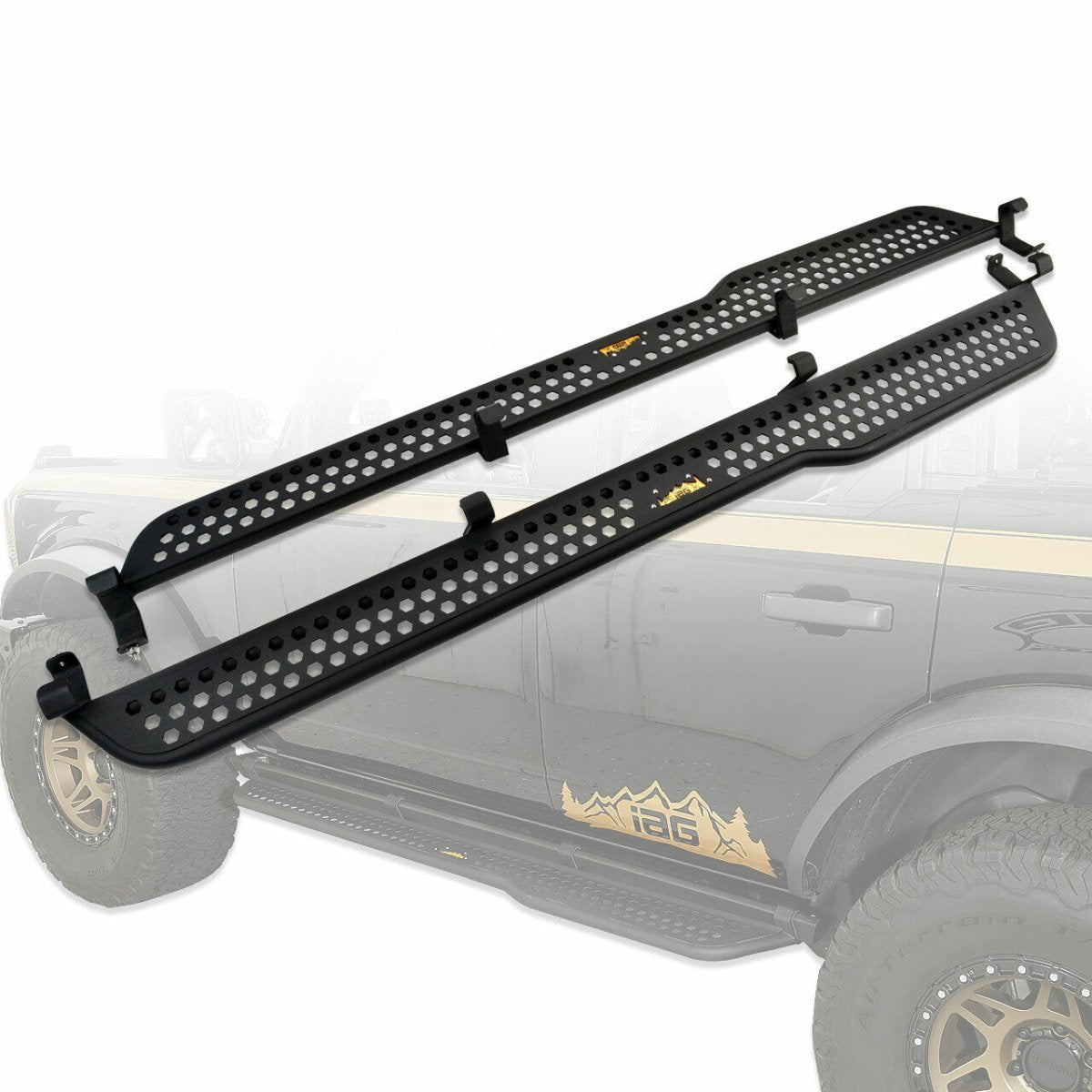 IAG Performance - IAG Full Length EZ - Step Add - on for 2021+ Ford Bronco (1 Pair) - Panda Motorworks