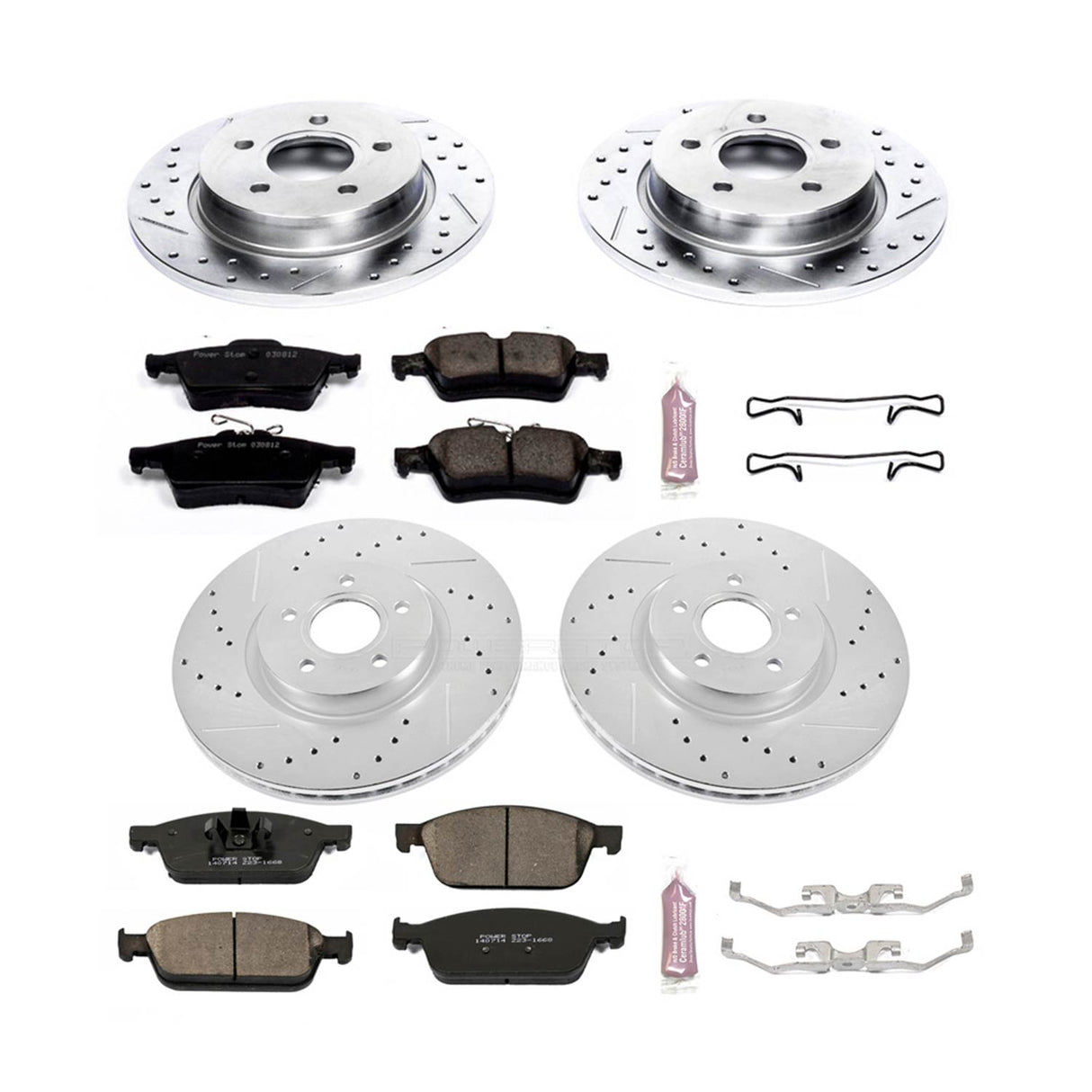 PowerStop Z23 EVOLUTION SPORT BRAKE UPGRADE KIT Front and Rear (Focus ST 13-14)