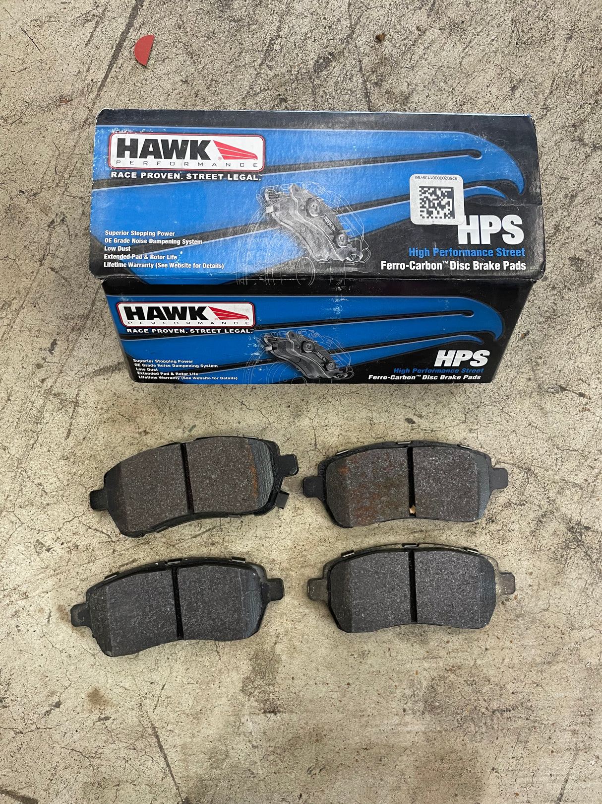 *USED*Hawk 11 Ford Fiesta S/SE/SL HPS Front Street Brake Pads