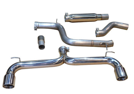 Injen - Injen 15 - 17 Volkswagen GTI 3in Cat - Back Stainless Steel Exhaust w/ Dual Polished Tips - Panda Motorworks