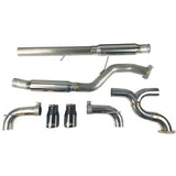 Injen - Injen 16 - 18 Ford Focus RS 3in Cat - Back Stainless Steel Exhaust w/ 4in Black Chrome Tips