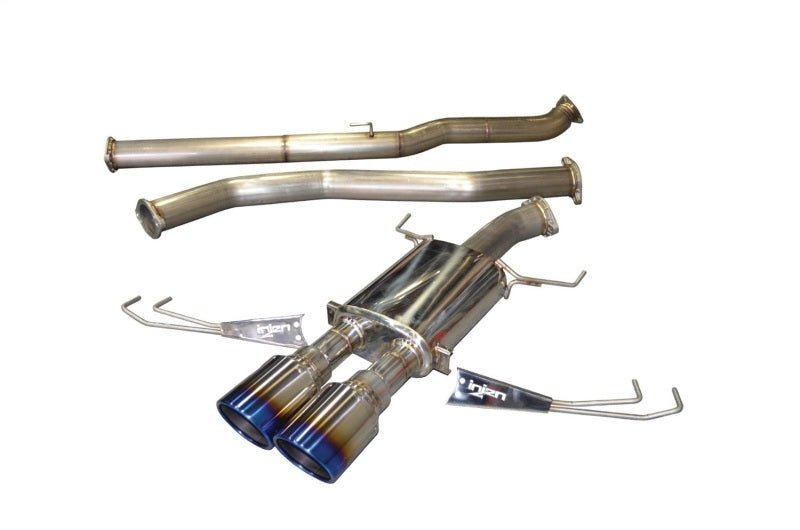 Injen - Injen 17 - 19 Honda Civic Type - R 3in SS Cat - Back Exhaust w/ Dual Burnt Titanium Tips - Panda Motorworks