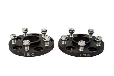 ISC Suspension Mazda/Mitsubishi 5x114.3 Hub Centric (67 Hub Bore) Wheel Spacers 15mm Black (Pair) - Panda Motorworks - 1