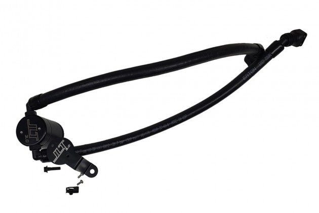 J&L - J&L 2020 Explorer EcoBoost / ST 3.0L Passenger Side Oil Separator V3.0 (Black Anodized)