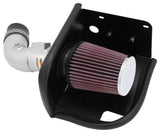 K&N Engineering - K&N 11 - 12 Ford Fiesta 1.6L L4 Silver Typhoon Performance Intake - Panda Motorworks