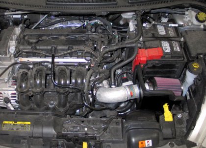 K&N Engineering - K&N 11 - 12 Ford Fiesta 1.6L L4 Silver Typhoon Performance Intake - Panda Motorworks