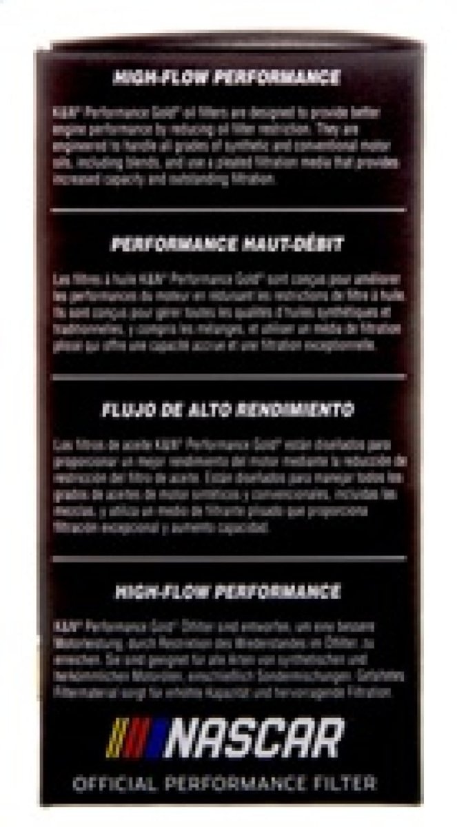 K&N Engineering - K&N Performance Oil Filter for 2019 Audi A3 2.0L - Panda Motorworks