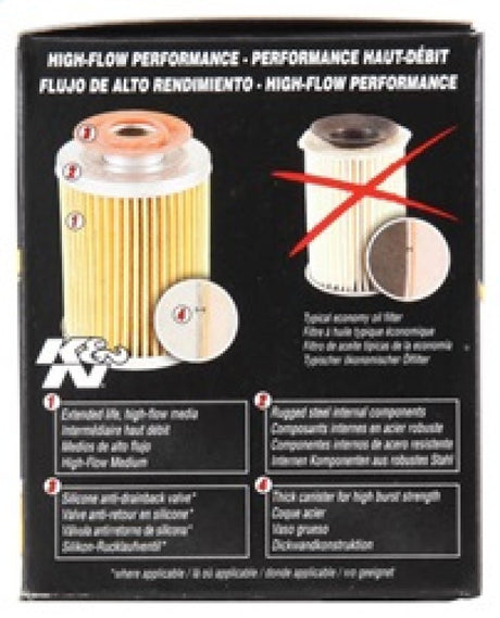 K&N Engineering - K&N Universal Performance Gold Oil Filter - Panda Motorworks