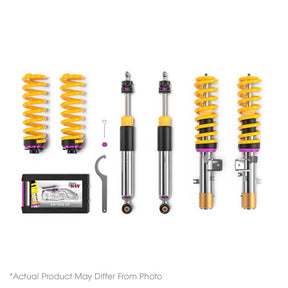 KW - KW V3 Leveling Coilover Bundle 2015+ Volkswagen Golf MK7/MK8 GTI w/ Electronic Dampers - Panda Motorworks