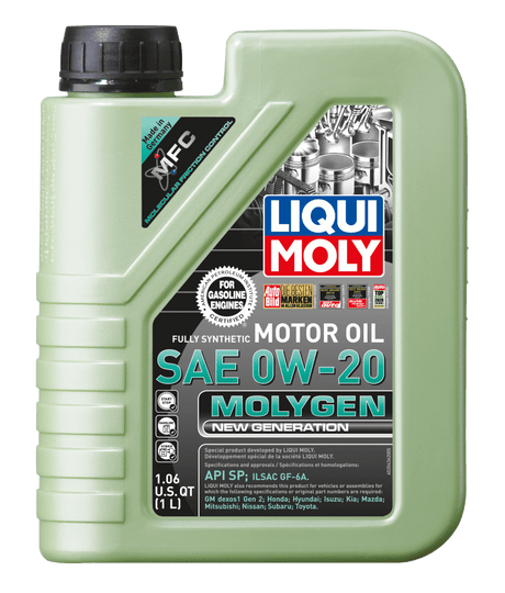LIQUI MOLY - LIQUI MOLY 1L Molygen New Generation 0W20 - Case of 6 - Panda Motorworks