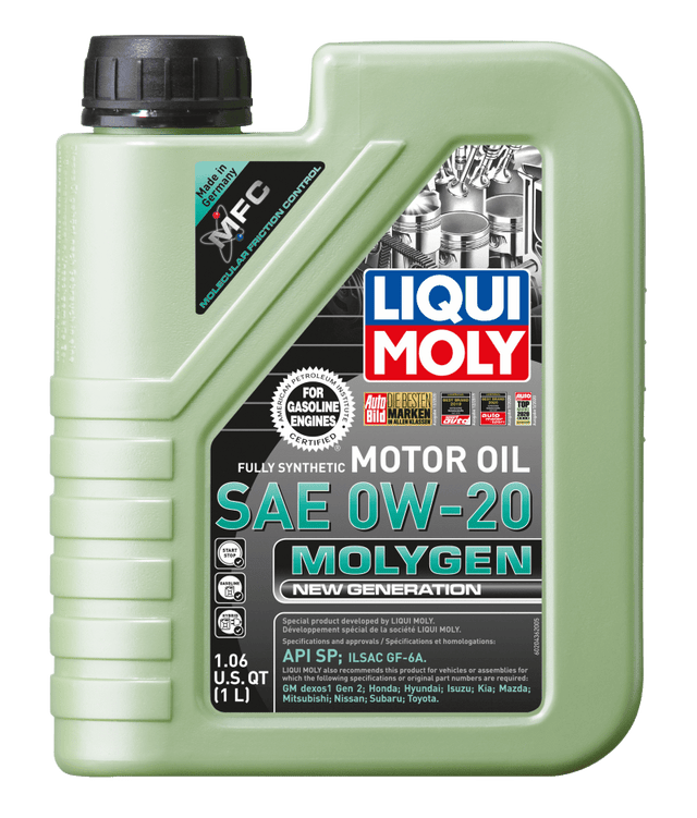 LIQUI MOLY - LIQUI MOLY 1L Molygen New Generation 0W20 - Case of 6 - Panda Motorworks