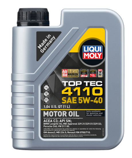 LIQUI MOLY - LIQUI MOLY 1L Top Tec 4110 Motor Oil 5W40 - Case of 6 - Panda Motorworks