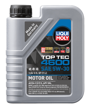 LIQUI MOLY - LIQUI MOLY 1L Top Tec 4600 Motor Oil 5W30 - Case of 6 - Panda Motorworks