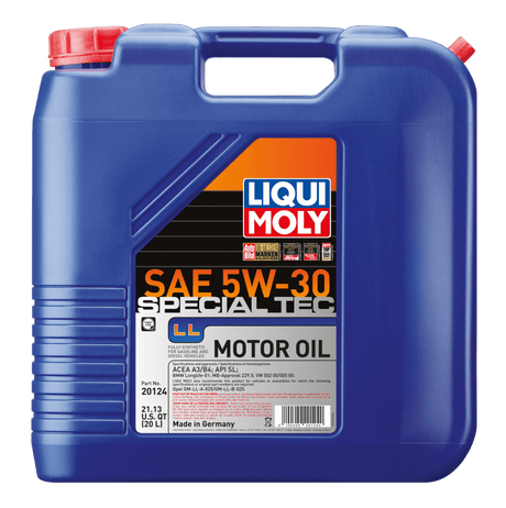 LIQUI MOLY - LIQUI MOLY 20L Special Tec LL Motor Oil 5W - 30