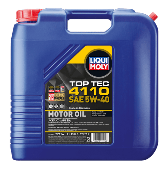 LIQUI MOLY - LIQUI MOLY 20L Top Tec 4110 Motor Oil 5W - 40 - Panda Motorworks