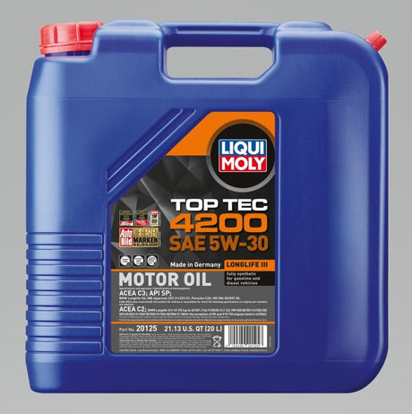 LIQUI MOLY - LIQUI MOLY 20L Top Tec 4200 Motor Oil 5W - 30