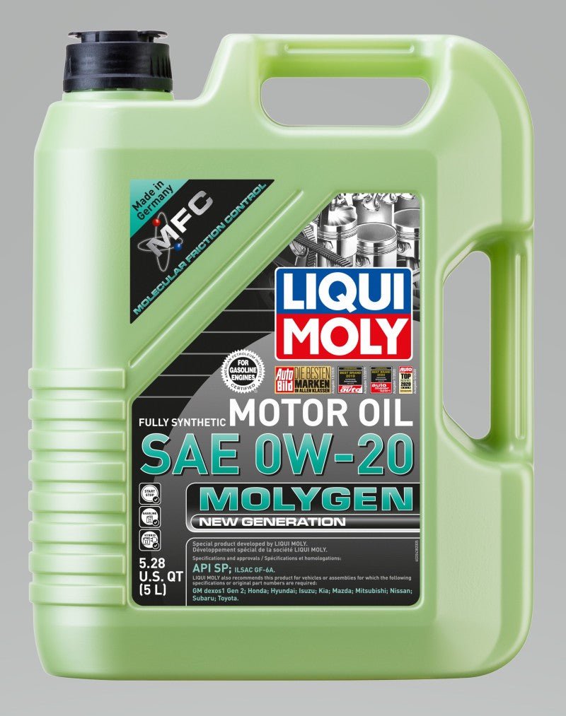 LIQUI MOLY - LIQUI MOLY 5L Molygen New Generation 0W20 - Case of 4 - Panda Motorworks