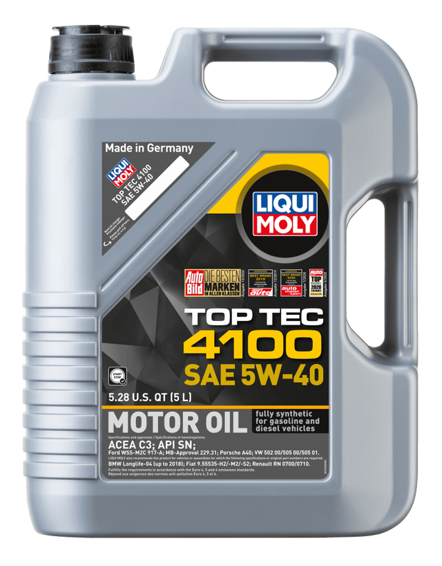 LIQUI MOLY - LIQUI MOLY 5L Top Tec 4100 Motor Oil 5W40 - Case of 4 - Panda Motorworks