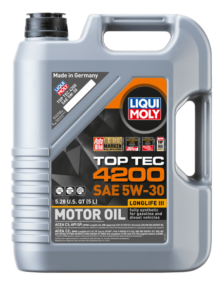 LIQUI MOLY - LIQUI MOLY 5L Top Tec 4200 Motor Oil 5W30 - Case of 4 - Panda Motorworks