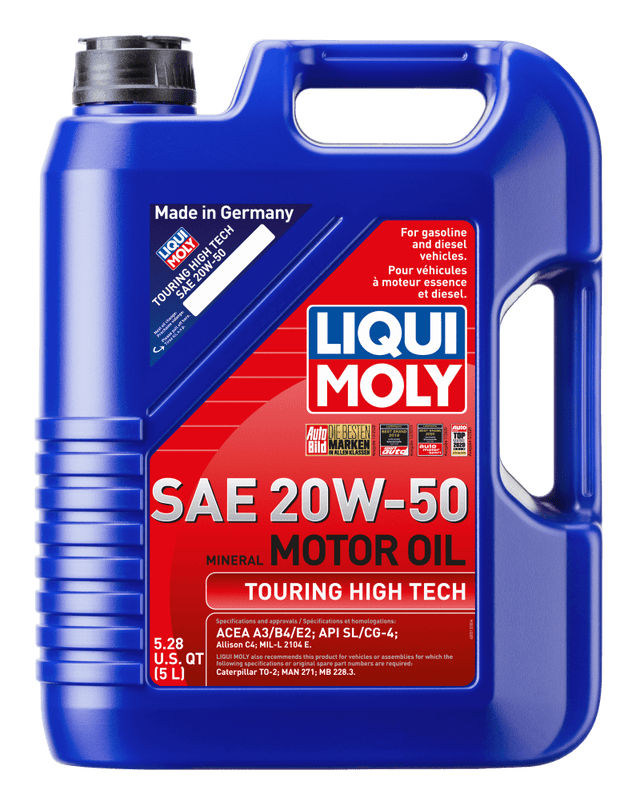 LIQUI MOLY - LIQUI MOLY 5L Touring High Tech Motor Oil 20W50 - Case of 4 - Panda Motorworks