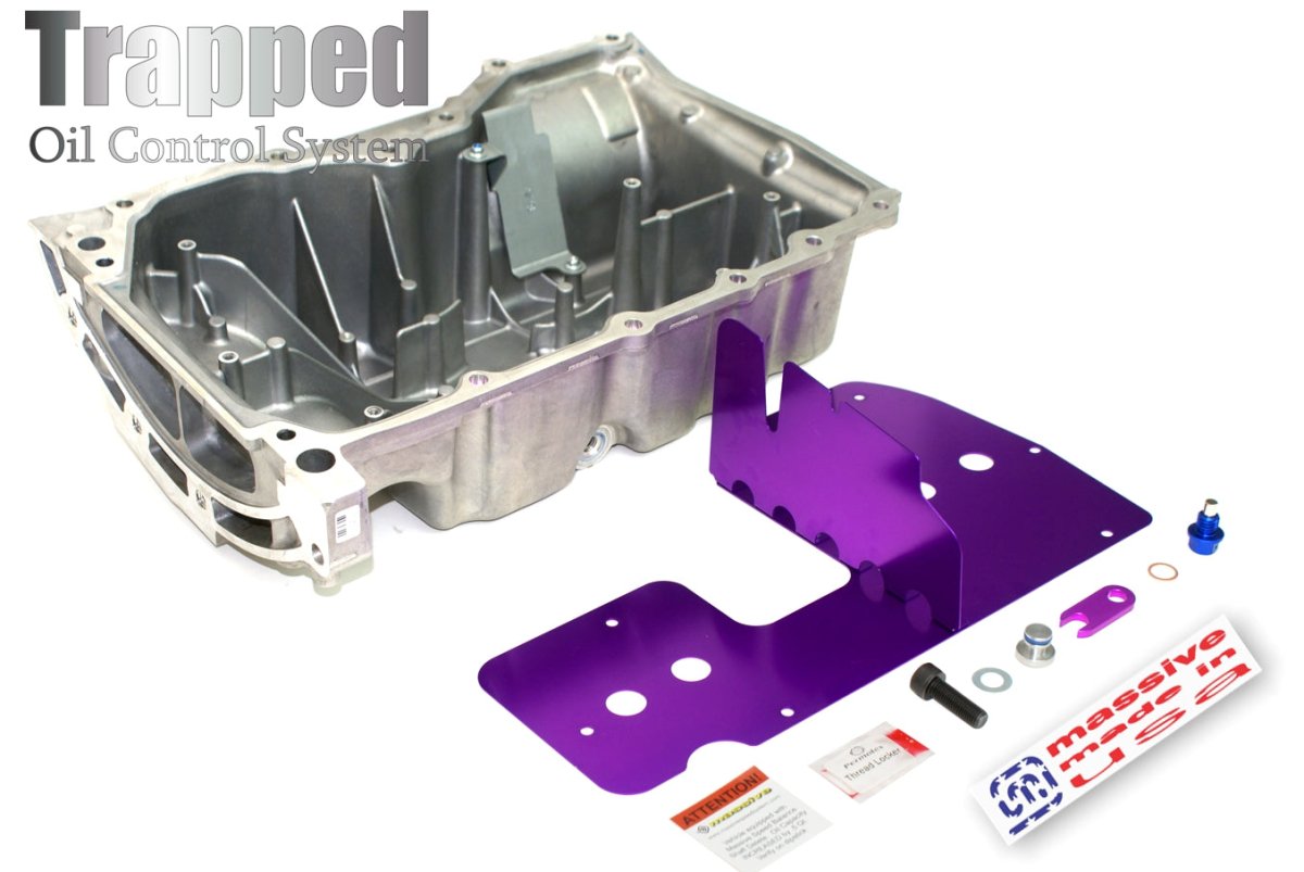 MASSIVE SPEED PRE-INSTALLED PRO TRAPPED OIL CONTROL PAN BAFFLE