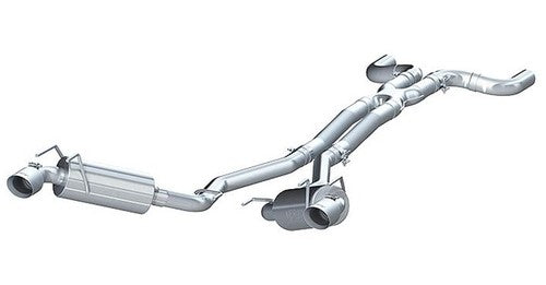 MBRP 2.5" Dual Cat Back, Round Tips, T409, Chevy Camaro, V6 3.6L 2010 - 2015