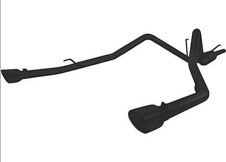 MBRP - MBRP 09 - 14 Dodge Ram 1500 5.7L Cat - Back Dual Split Rear (Through Stock Bumper) AL - Black