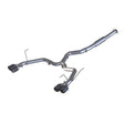 MBRP - MBRP 15 - 19 Subaru WRX 2.0L/STI 2.5L 3in Dual Split Rear Exit w/ 3.5in CF Tips - T304 (Race Version)