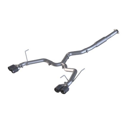 MBRP - MBRP 15 - 19 Subaru WRX 2.0L/STI 2.5L 3in Dual Split Rear Exit w/ 3.5in CF Tips - T304 (Race Version)
