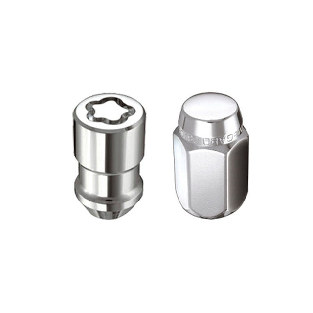 McGard - McGard 4 Lug Hex Install Kit w/Locks (Cone Seat Nut) M12X1.5 / 13/16 Hex / 1.5in. Length - Chrome