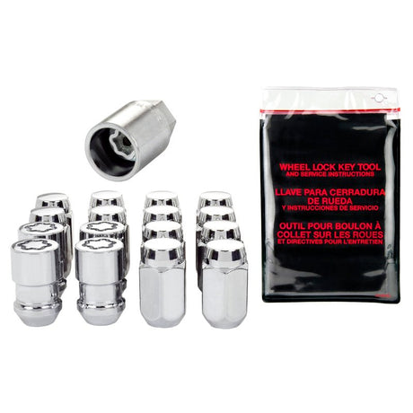 McGard - McGard 4 Lug Hex Install Kit w/Locks (Cone Seat Nut) M12X1.5 / 13/16 Hex / 1.5in. Length - Chrome