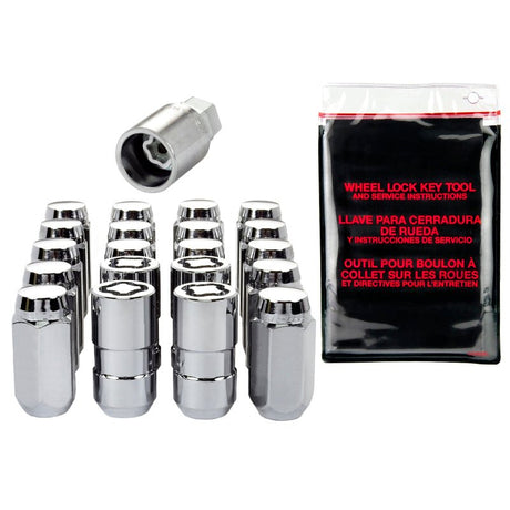 McGard - McGard 5 Lug Hex Install Kit w/Locks (Cone Seat Nut) M14X1.5 / 22mm Hex / 1.635in. Length - Chrome