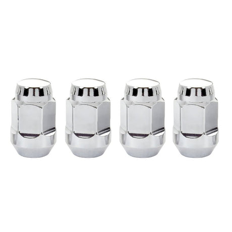 McGard - McGard Hex Lug Nut (Cone Seat Bulge Style) M12X1.5 / 3/4 Hex / 1.45in. Length (4 - Pack) - Chrome