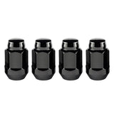 McGard - McGard Hex Lug Nut (Cone Seat Bulge Style) M14X1.5 / 22mm Hex / 1.635in. Length (4 - Pack) - Black