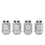 McGard - McGard Hex Lug Nut (Cone Seat Bulge Style) M14X1.5 / 22mm Hex / 1.635in. Length (4 - Pack) - Chrome
